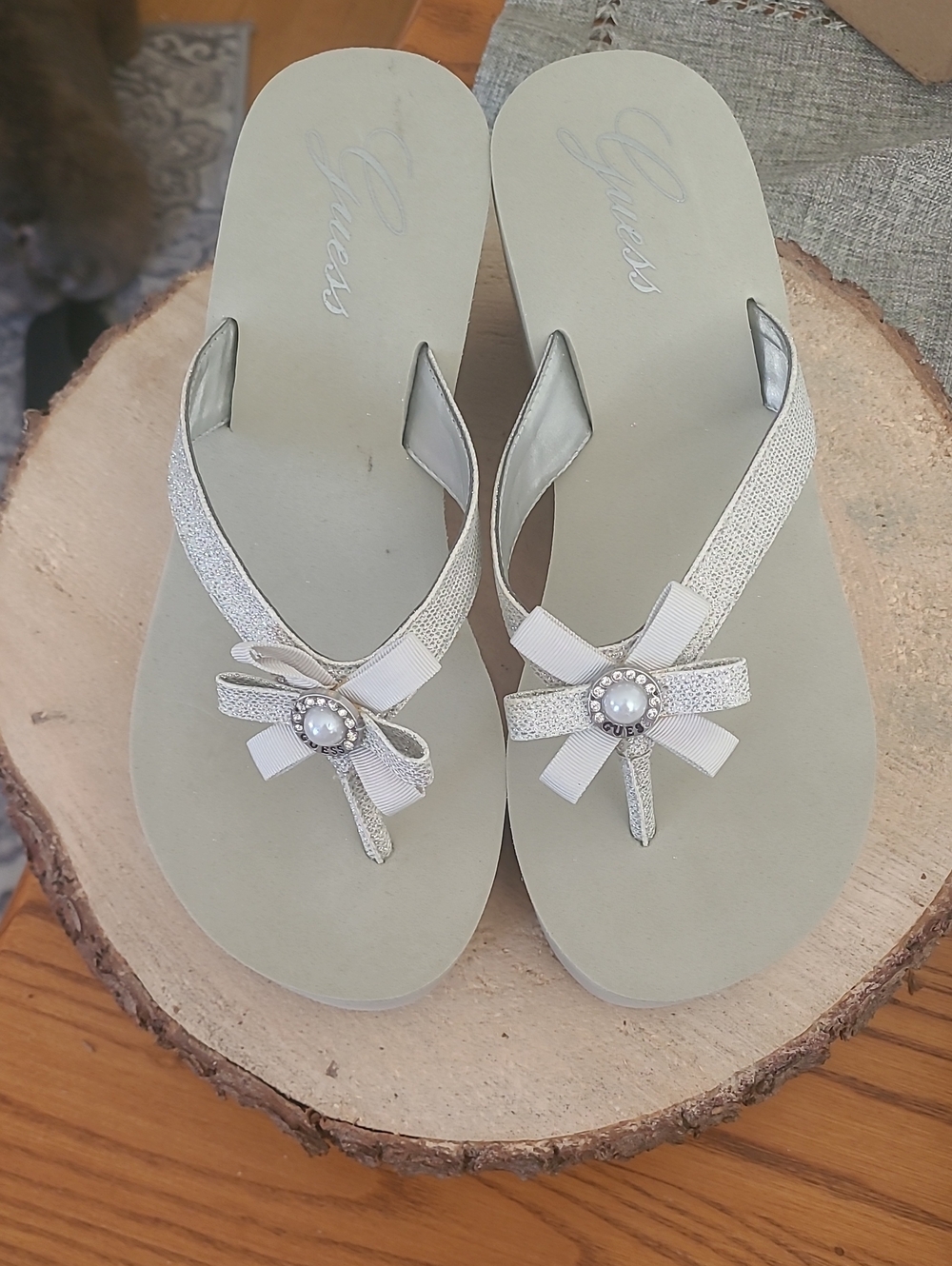 Guess Silver Sandals